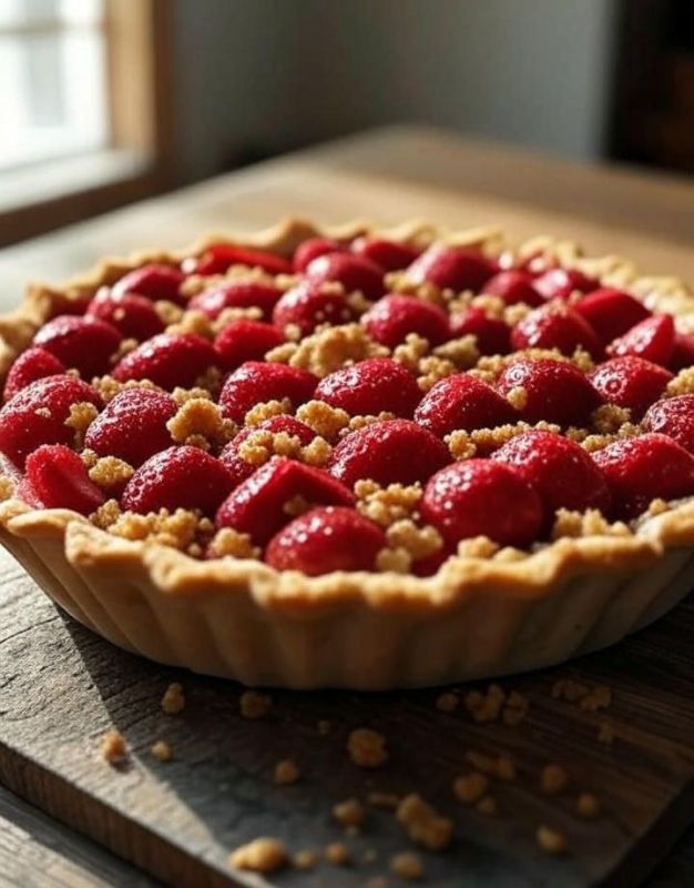 Как приготовить восхитительный клубничный пирог за пару шагов